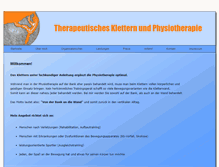 Tablet Screenshot of kletterphysio.com